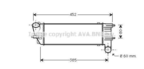 Интеркулер AVA COOLING PE4344