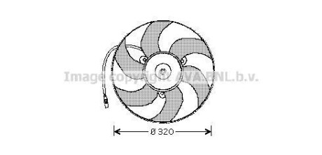 Вентилятор, охлаждение двигателя AVA QUALITY COOLING AVA COOLING PE7513