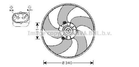 Вентилятор, охлаждение двигателя AVA QUALITY COOLING AVA COOLING PE7522