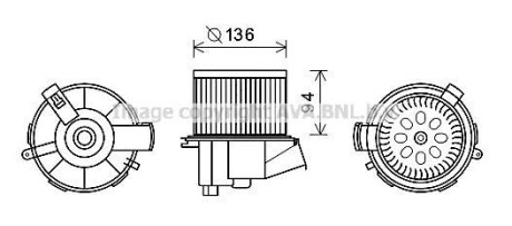 Автозапчасть AVA COOLING PE8387