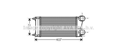 AVA CITROEN Інтеркулер Berlingo 08-, C4 I, Peugeot 308, 3008, 5008, Partner 1.6HDI 07- AVA COOLING PEA4332 (фото 1)