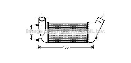 AVA CITROEN Інтеркулер C8, Jumpy, Fiat Scudo, Ulysse, Lancia, Peugeot 807 2.0HDI 06- AVA COOLING PEA4347