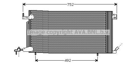 Радіатор кондиціонера AVA QUALITY COOLING AVA COOLING PEA5187