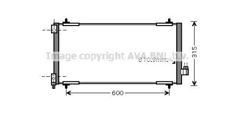 Радіатор кондиціонера AVA QUALITY COOLING AVA COOLING PEA5301