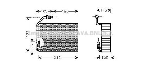 Випаровувач кондиціонера AVA QUALITY COOLING AVA COOLING PEV119