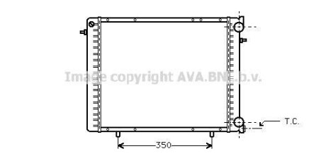 Радіатор, охолодження двигуна AVA QUALITY COOLING AVA COOLING RT2045