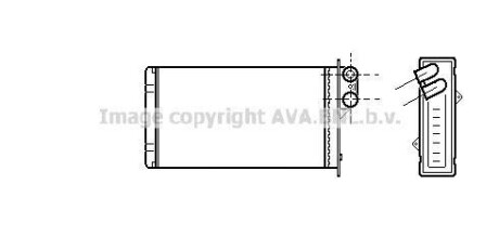 Радіатор пічки AVA QUALITY COOLING AVA COOLING RT6161