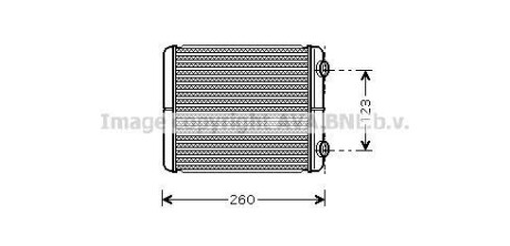 Радіатор пічки AVA QUALITY COOLING AVA COOLING RT6344