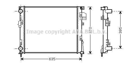 Радіатор, охолодження двигуна AVA QUALITY COOLING AVA COOLING RTA2303