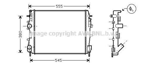 Радіатор, охолодження двигуна AVA QUALITY COOLING AVA COOLING RTA2325