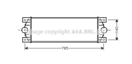 Интеркулер AVA COOLING RTA 4329