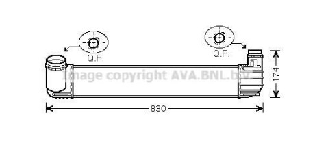 Интеркулер Renault Megane III 1,6CDI 1,9DCI 2,0TCe AVA AVA COOLING RTA4411