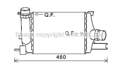 AVA RENAULT Інтеркулер Captur, Clio IV 1.5dCi 12-, Duster 1.2TCe 13- AVA COOLING RTA4602 (фото 1)