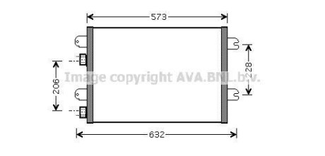 Радіатор кондиціонера AVA QUALITY COOLING AVA COOLING RTA5317 (фото 1)