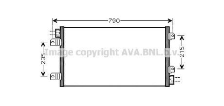 Радіатор кондиціонера AVA QUALITY COOLING AVA COOLING RTA5342 (фото 1)