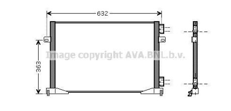 Радіатор кондиціонера AVA QUALITY COOLING AVA COOLING RTA5391 (фото 1)