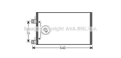 Радіатор кондиціонера AVA QUALITY COOLING AVA COOLING RTA5444