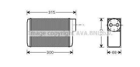 Радіатор пічки AVA QUALITY COOLING AVA COOLING SA6017