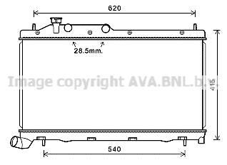 CHLODNICA SUBARU XV 2.0D 12- AVA QUALITY COOLING AVA COOLING SU2105