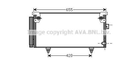 Конденсор кондиционера LEGACY4/OUTBACK ALL 03- (AVA) AVA QUALITY COOLING AVA COOLING SUA5073D (фото 1)