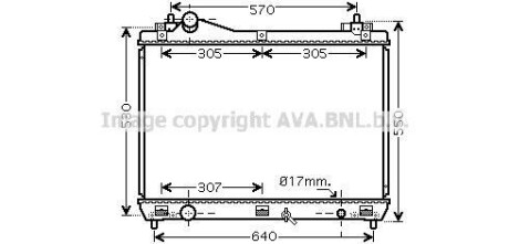 Радіатор, охолодження двигуна AVA QUALITY COOLING AVA COOLING SZ2100
