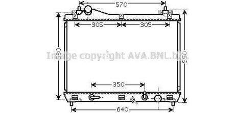 Радіатор, охолодження двигуна AVA QUALITY COOLING AVA COOLING SZ2102