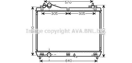 Радіатор, охолодження двигуна AVA QUALITY COOLING AVA COOLING SZ2104