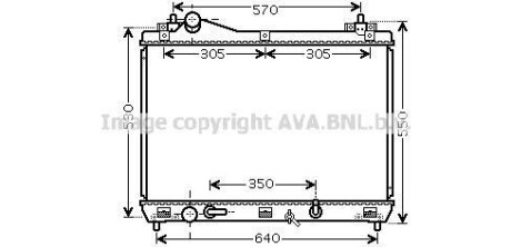 Радіатор, охолодження двигуна AVA QUALITY COOLING AVA COOLING SZ2105 (фото 1)