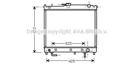 Радіатор, охолодження двигуна AVA QUALITY COOLING AVA COOLING SZ2109