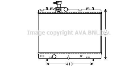 CHLODNICA SUZUKI SWIFT 10- AVA QUALITY COOLING AVA COOLING SZ2137