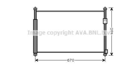 Радиатор кондиционера Suzuki Grand Vitara (05-) 2,0i 2,4i AVA AVA COOLING SZ5108D