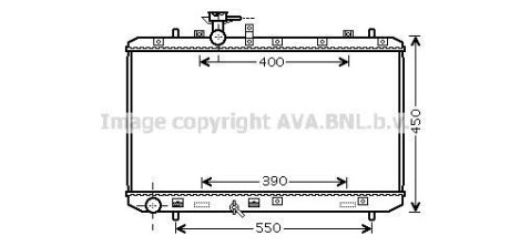 Радиатор охлаждения двигателя Suzuki SX4 (06-) 1,6i MT AVA AVA COOLING SZA2084 (фото 1)