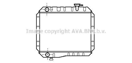 Радіатор, охолодження двигуна AVA QUALITY COOLING AVA COOLING TO2042