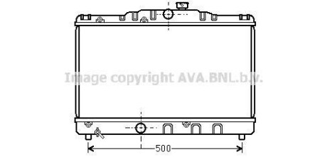 Радіатор, охолодження двигуна AVA QUALITY COOLING AVA COOLING TO2115 (фото 1)