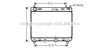 Радіатор, охолодження двигуна AVA QUALITY COOLING AVA COOLING TO2358 (фото 1)