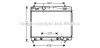 AVA TOYOTA Радіатор охолодження двиг. (з АКПП) Yaris 1.0/1.3 05- AVA COOLING TO2577 (фото 1)