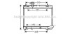 AVA TOYOTA Радіатор системи охолодження двигуна YARIS 1.3 11-, VERSO S 1.33 10-, SUBARU AVA COOLING TO2663 (фото 1)
