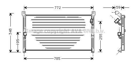 Радіатор кондиціонера AVA QUALITY COOLING AVA COOLING TO5130