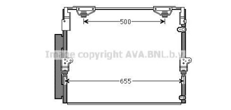 Радіатор кондиціонера AVA QUALITY COOLING AVA COOLING TO5560D (фото 1)