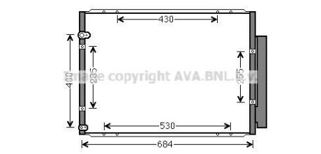 Автозапчасть AVA COOLING TO5574D