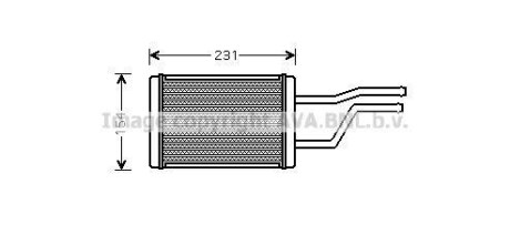 Радіатор пічки AVA QUALITY COOLING AVA COOLING TO6326