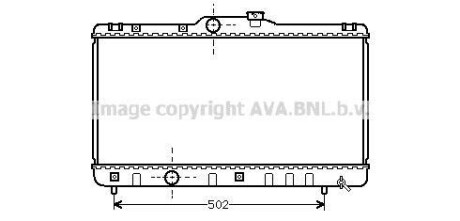 Радіатор, охолодження двигуна AVA QUALITY COOLING AVA COOLING TOA2147 (фото 1)