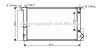 AVA TOYOTA Радіатор охолодження (з оливним радіатором) AURIS 1.4i-1.6i 07- AVA COOLING TOA2474 (фото 1)