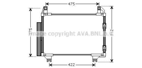 Автозапчасть AVA COOLING TOA5404D