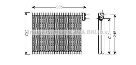 Испаритель, кондиционер AVA COOLING TOV484