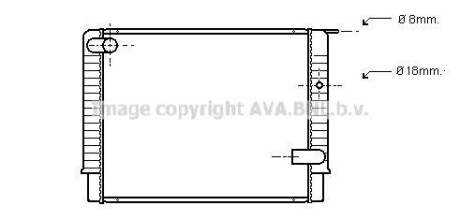 Радіатор, охолодження двигуна AVA QUALITY COOLING AVA COOLING VO2033