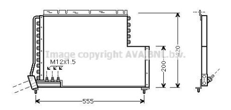 Радіатор кондиціонера AVA QUALITY COOLING AVA COOLING VO5078
