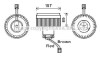 Вентилятор отопителя салона Volvo XC90 (02-), S60 (00-), S80 (98-) AV AVA COOLING VO8177 (фото 1)