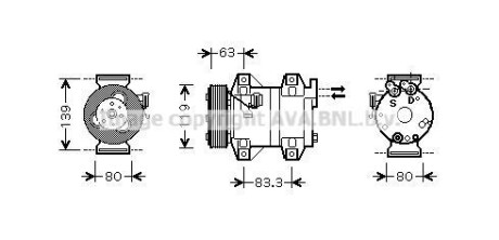 Компресор AVA COOLING VOAK121 (фото 1)