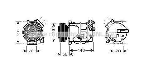 Автозапчасть AVA COOLING VOAK144